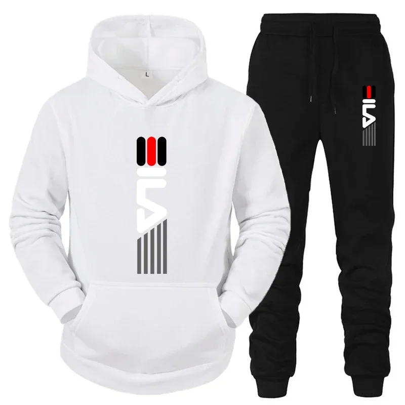 Street Fashion For Man - Conjunto de Moletom Masculino com Capuz