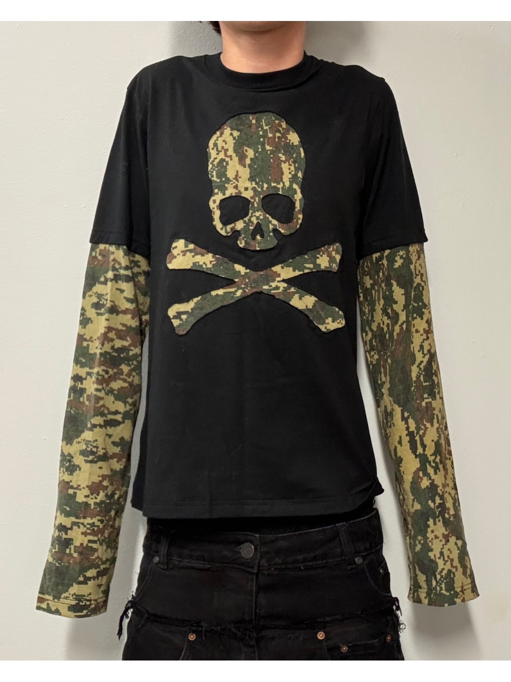 Street Fashion For Man - 2026 novo esqueleto de camuflagem retro