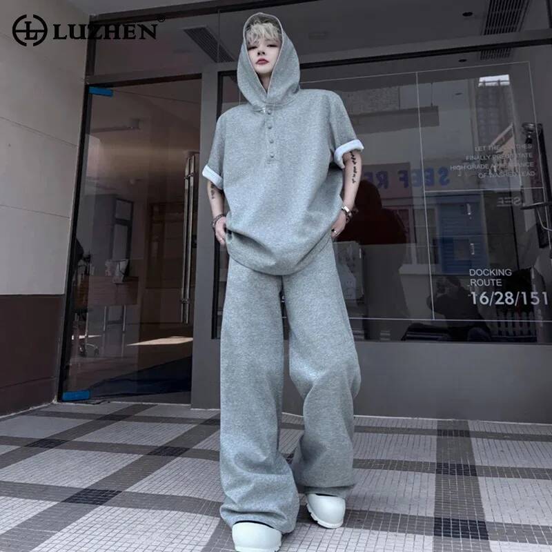 Street Fashion Hoodie - LUZHEN Original Tops Sleeve 2026 Novo