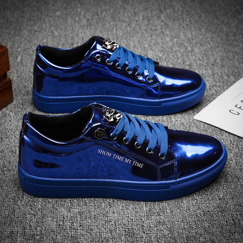 Street Fashion Walking - Homens de luxo tênis casuais azul