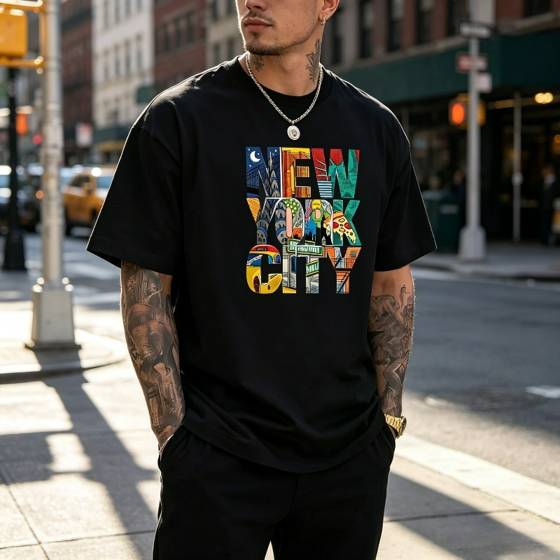 Street Fashion Nyc - Camiseta Gráfica NEW YORK CITY para