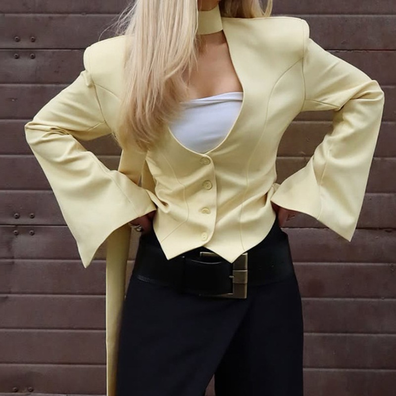 Street Fashion Look - Tuularose moda feminina blazer sólido high