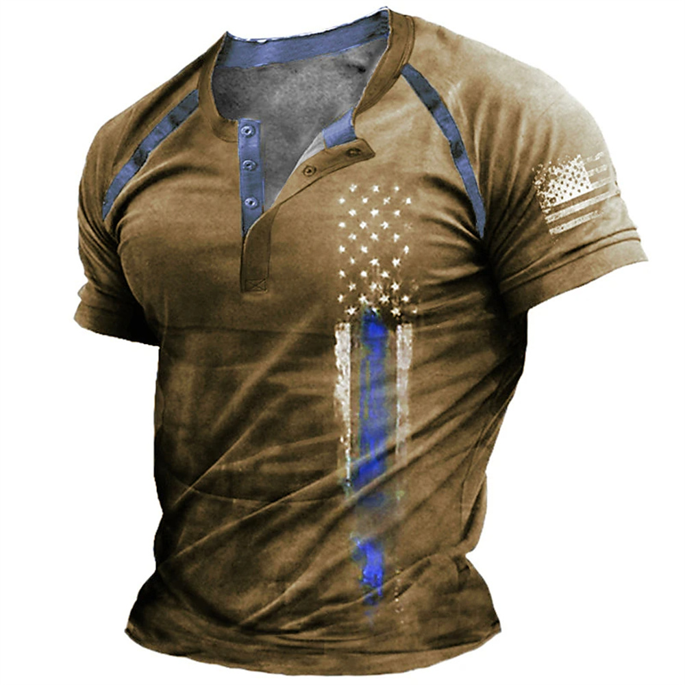 Street Fashion Vintage - Camisa Masculina Engraçada com Estampa 3D