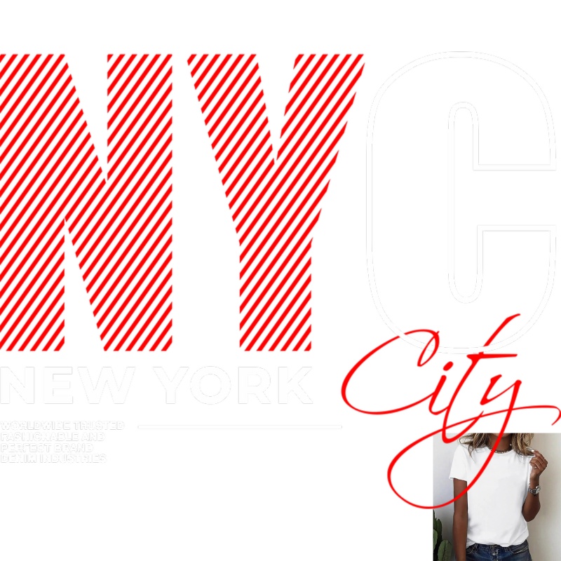 Street Fashion Nyc - Patch Termocolante com Letras NYC e