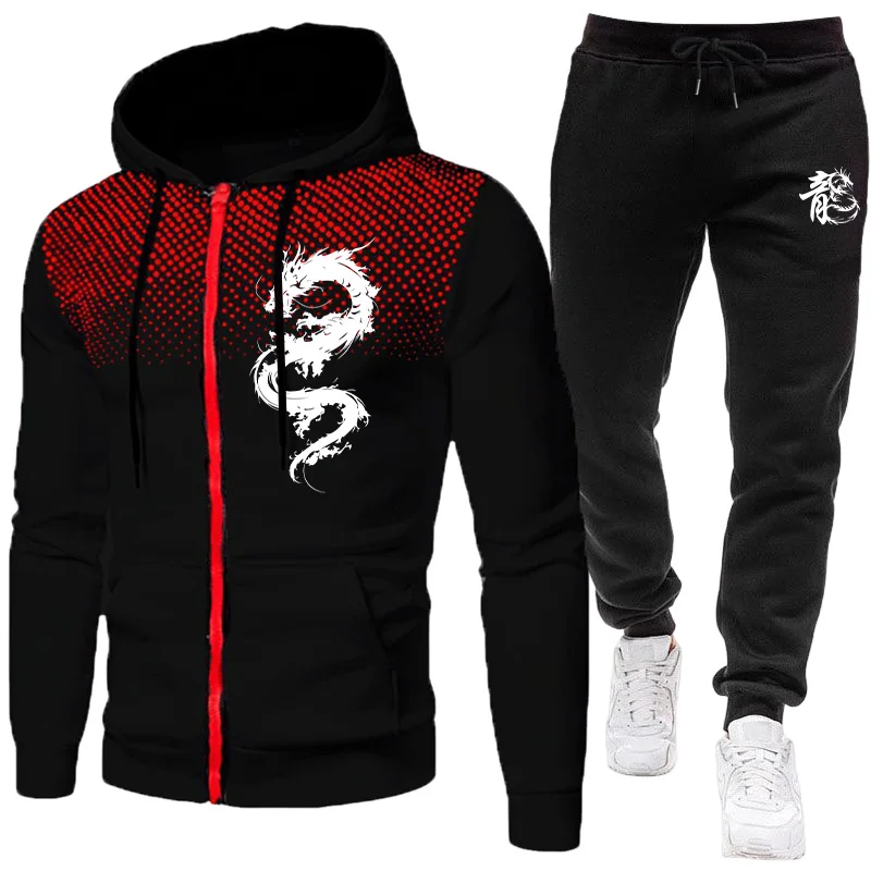 Street Fashion Hoodie - Conjunto Masculino de Moletom e Calça