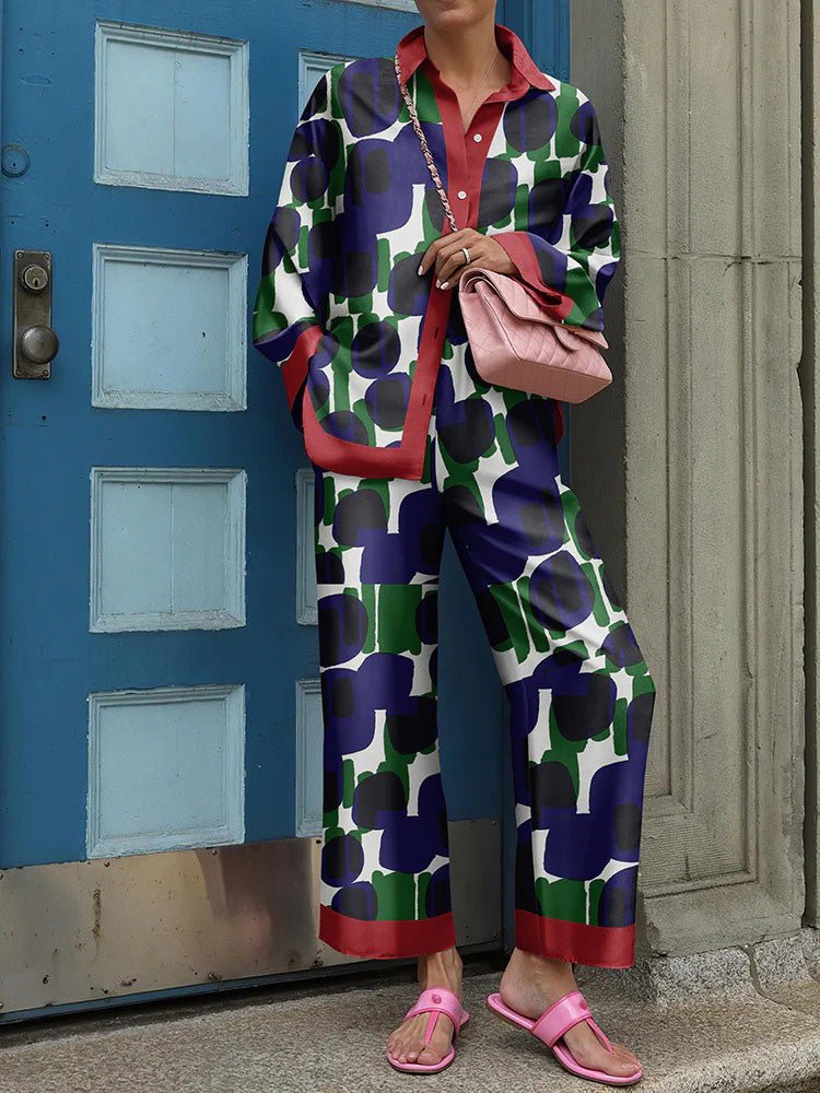Street Fashion Vintage - 2024 outono novo solto vintage impresso
