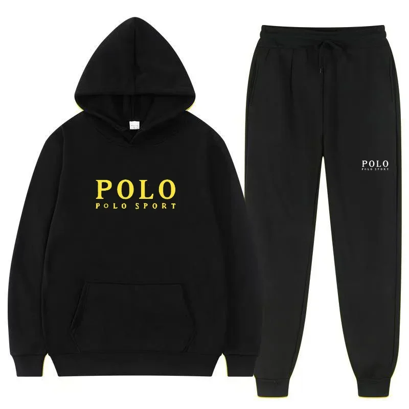 Street Fashion Hoodie - Conjunto Casual Masculino Outono e Inverno