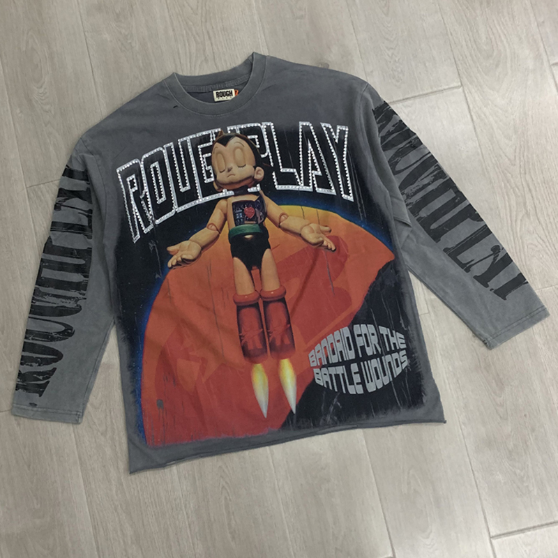 Camiseta Casual Solta de Manga - Street Fashion For Man avaliação e preço
