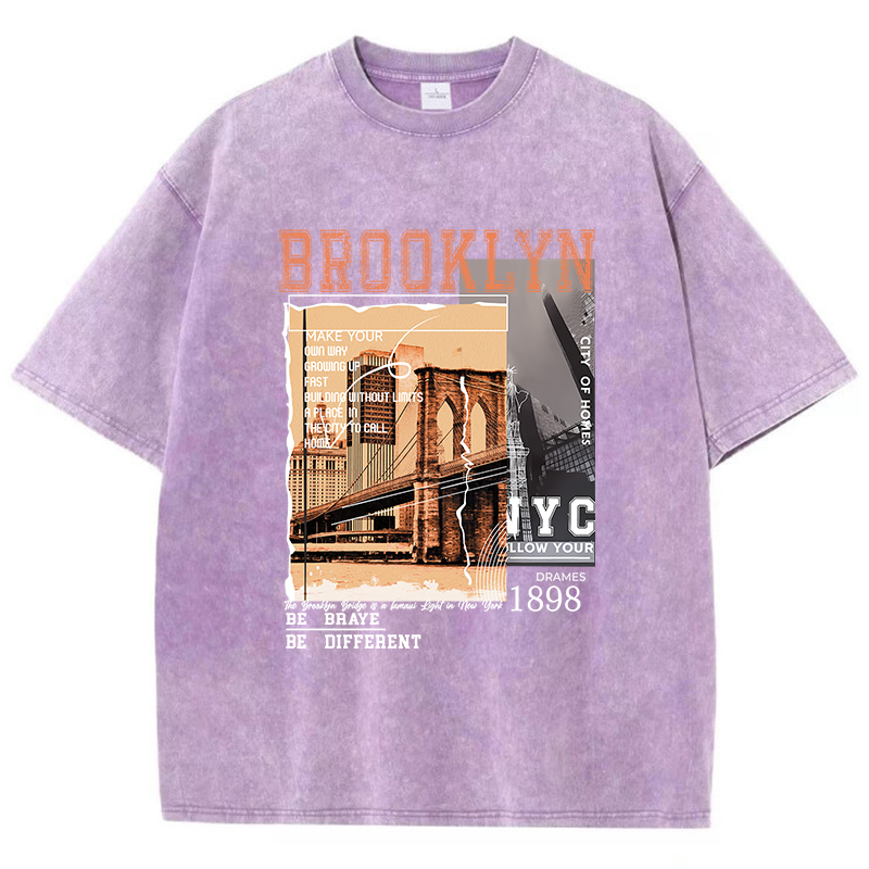 Brooklyn 1898 Mulher Camiseta  - Street Fashion Nyc avaliação e preço