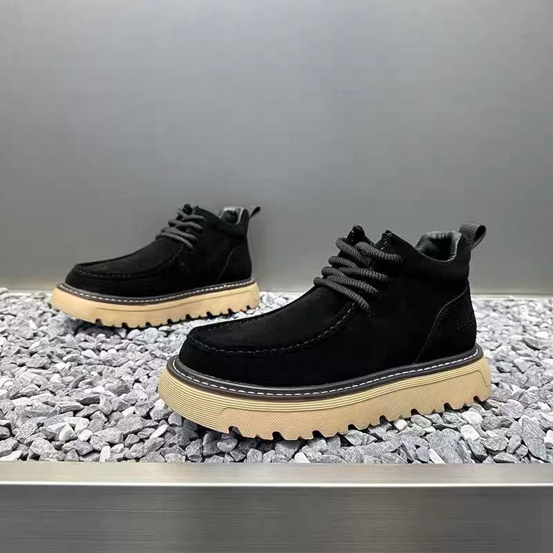 Autum inverno homens botas de  - Street Fashion Walking avaliação e preço