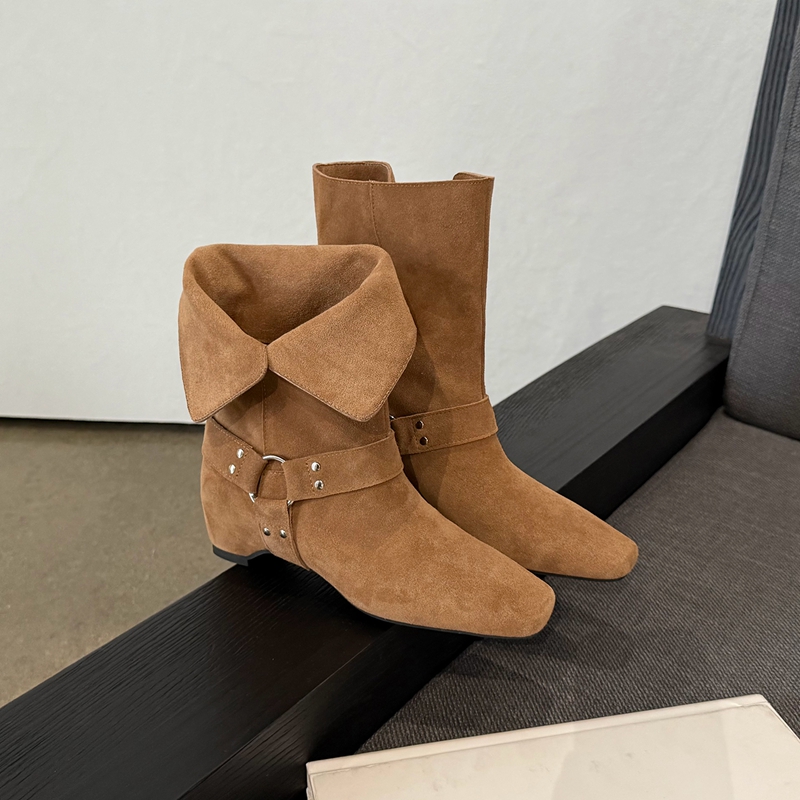 Botas Femininas de Camurça Est - Street Fashion Look avaliação e preço