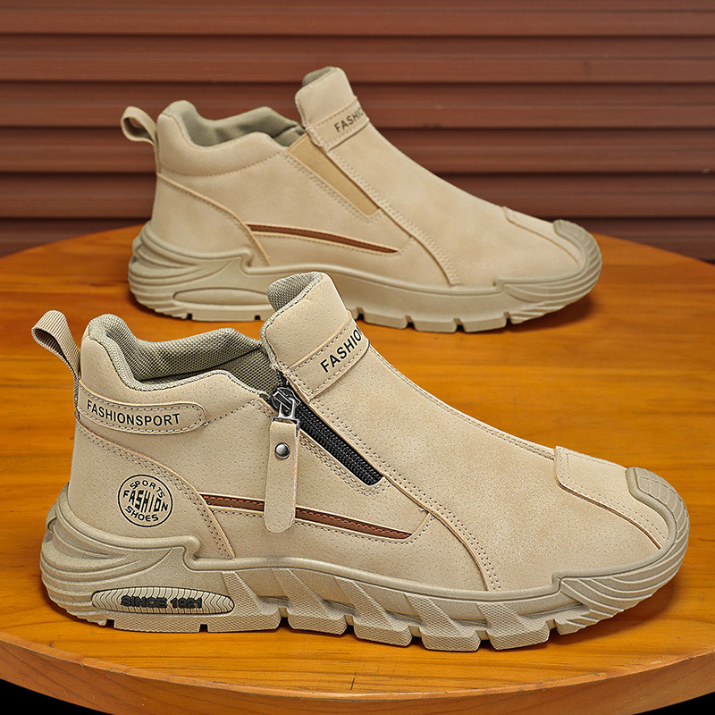 Botas Curtas Casuais Masculina - Street Fashion Walking avaliação e preço