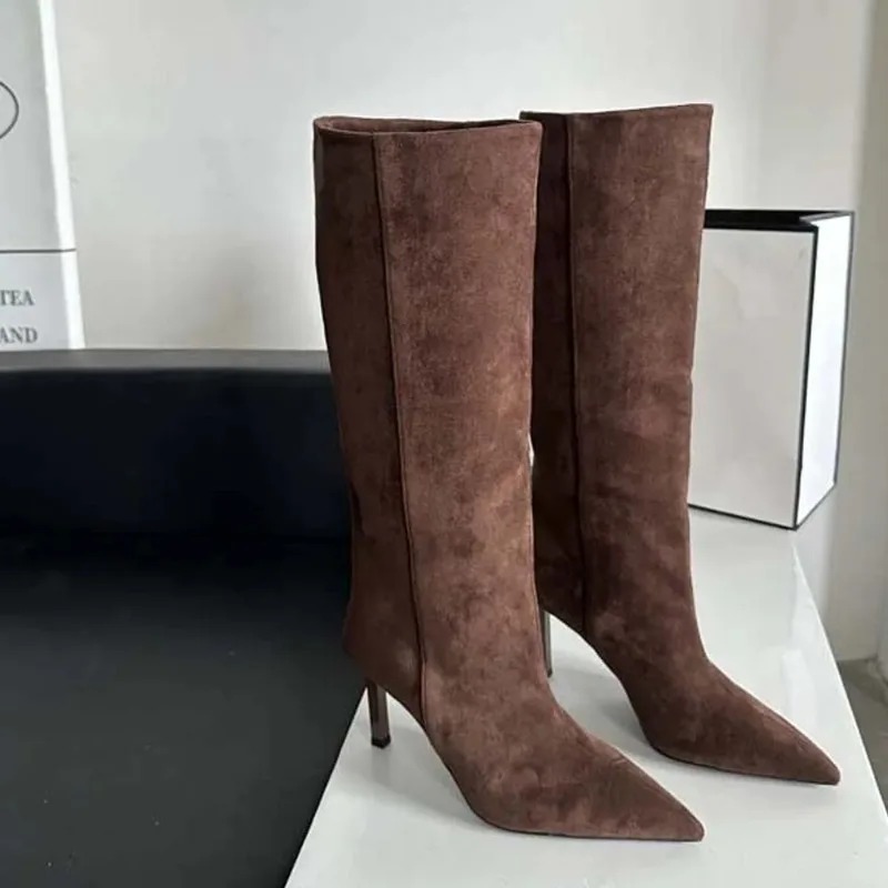 Mulheres de luxo botas longas  - French Street Fashion avaliação e preço