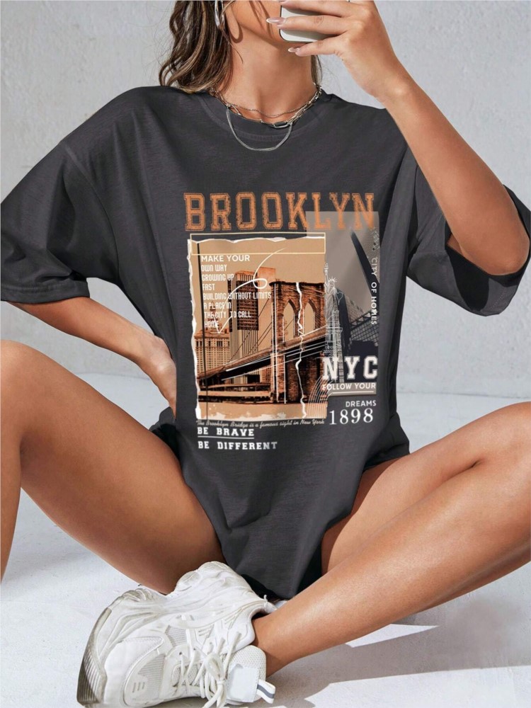 Primavera mulher camisetas de  - Street Fashion Nyc avaliação e preço