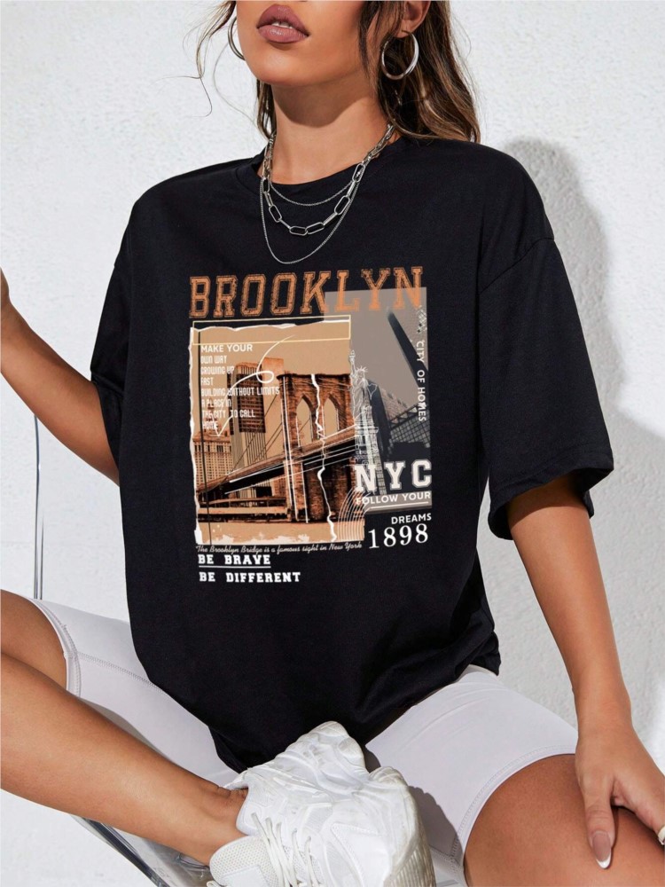 Primavera mulher camisetas de  - Street Fashion Nyc avaliação e preço