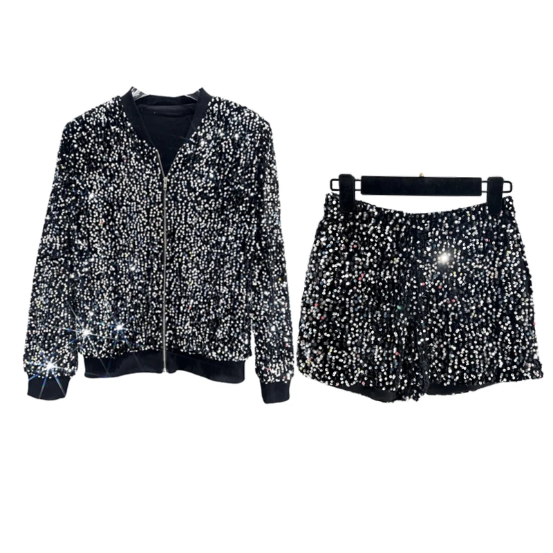 Casaco de lantejoulas premium  - Street Fashion Jacket avaliação e preço