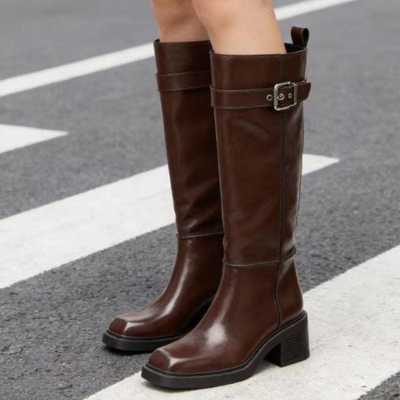 Botas de Cano Alto Marrom Esti - Street Fashion Vintage avaliação e preço