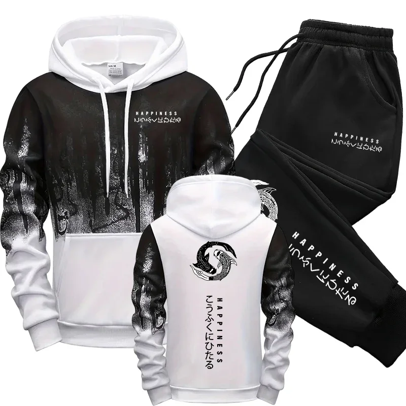 Conjunto de Moletom Masculino  - Street Fashion Hoodie avaliação e preço