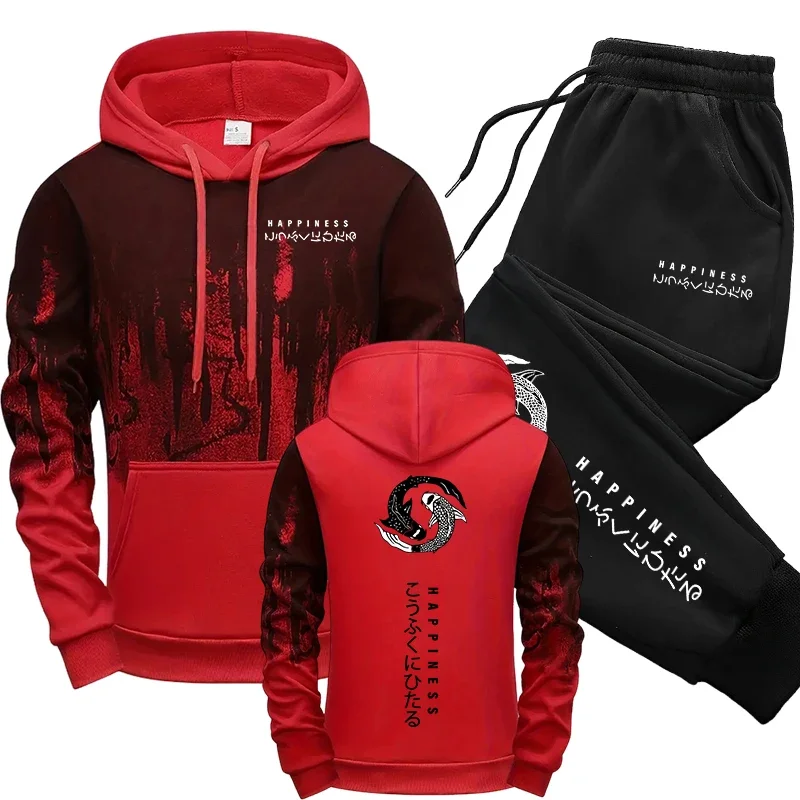 Conjunto de Moletom Masculino  - Street Fashion Hoodie avaliação e preço