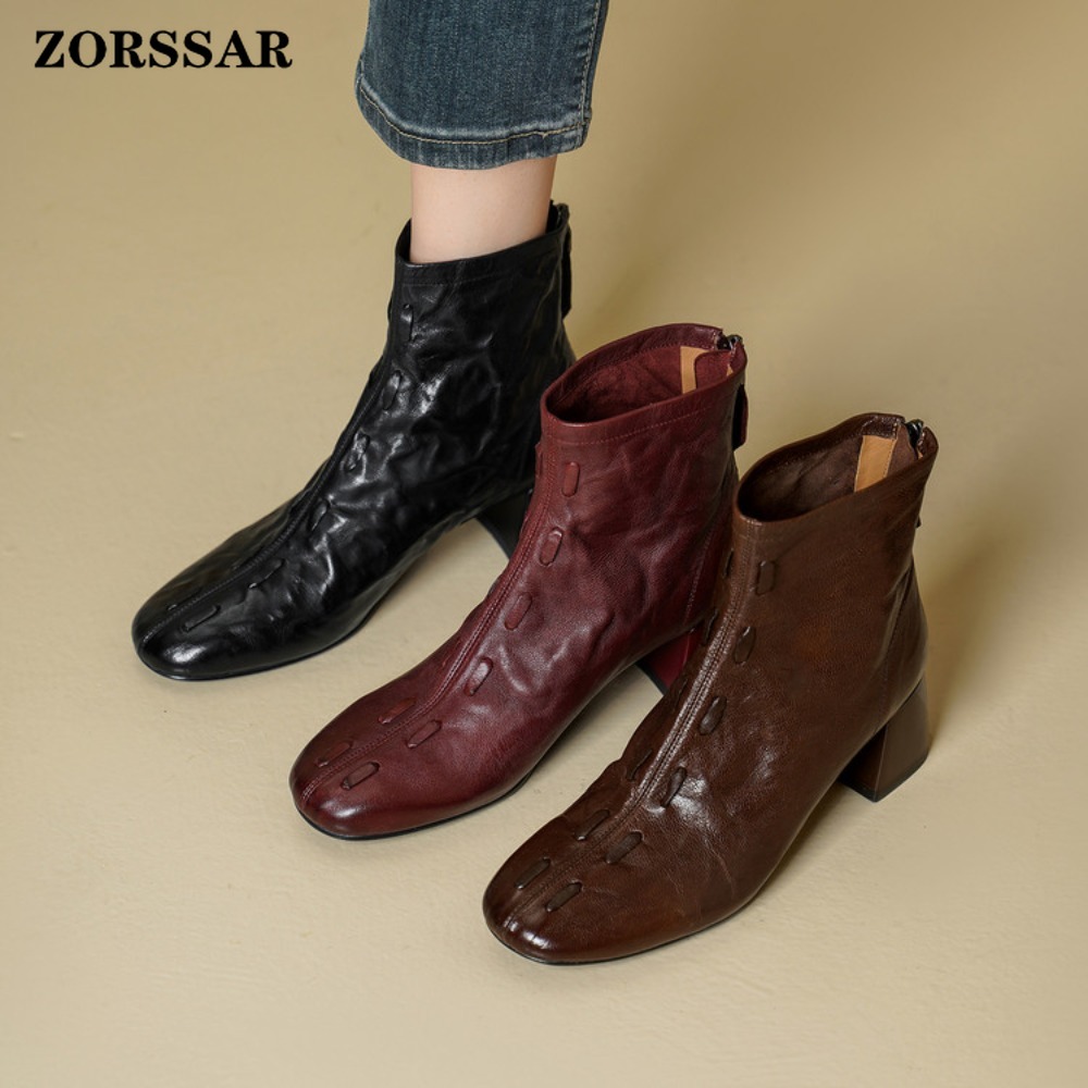 Botas de Cano Curto Femininas  - Street Fashion Vintage avaliação e preço