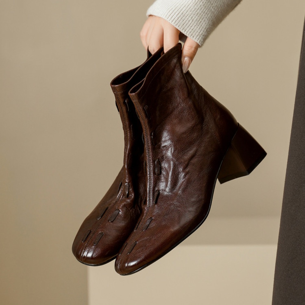 Botas de Cano Curto Femininas  - Street Fashion Vintage avaliação e preço