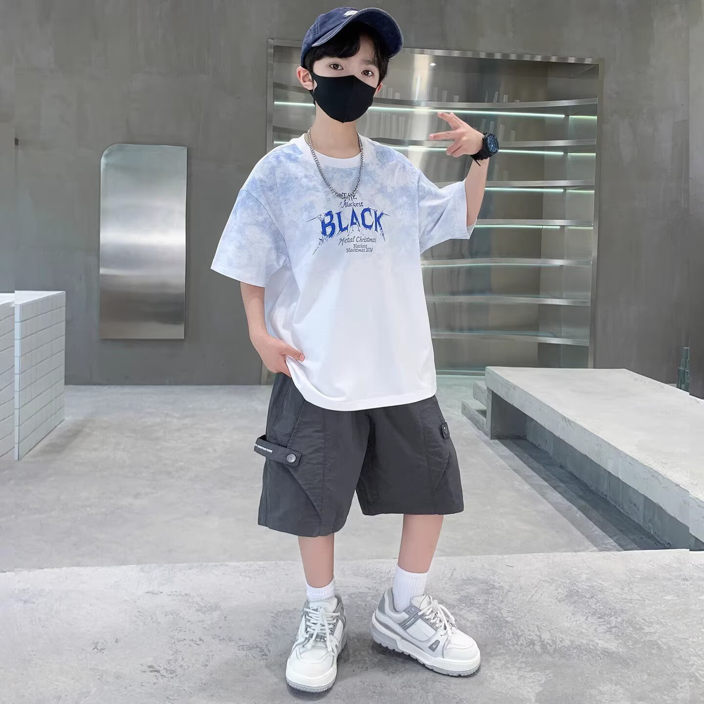 Novo verão meninos terno 120-1 - Street Fashion Japan 2025 avaliação e preço