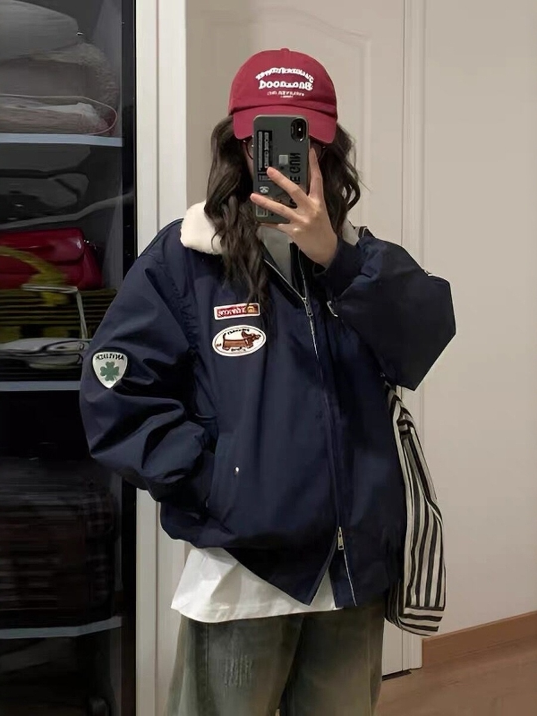 Jaqueta de lã de cordeiro outo - Street Fashion Look avaliação e preço