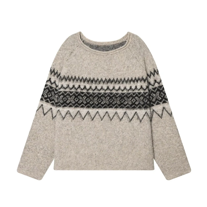 Outono e inverno solto ajuste  - Street Fashion Look avaliação e preço