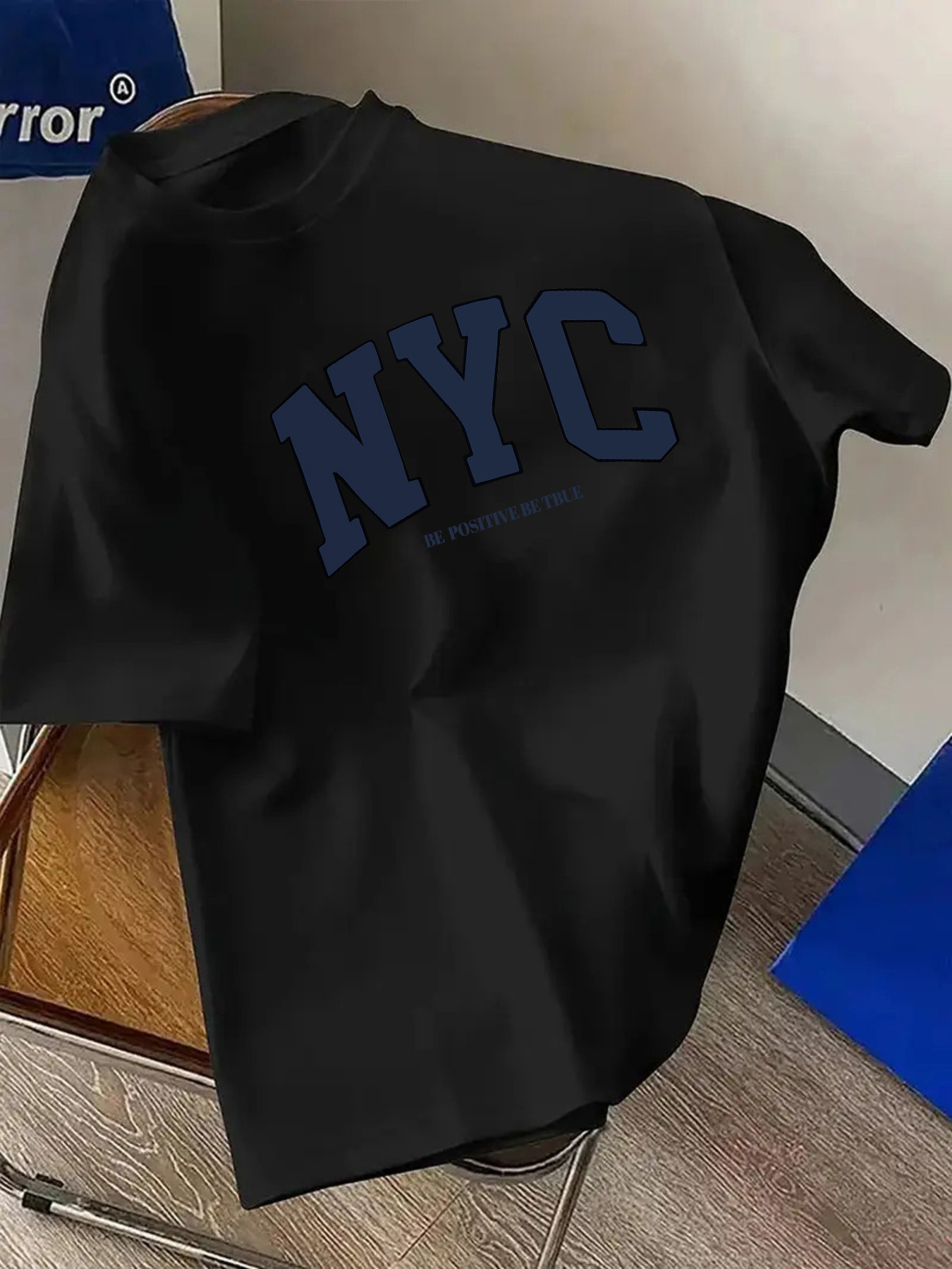 Camiseta de Manga Curta com Es - Street Fashion Nyc avaliação e preço