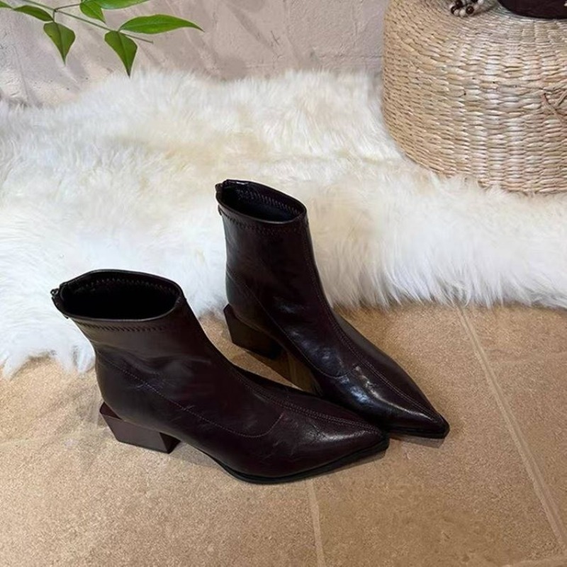 Botas Femininas de Cano Curto  - Street Fashion Vintage avaliação e preço