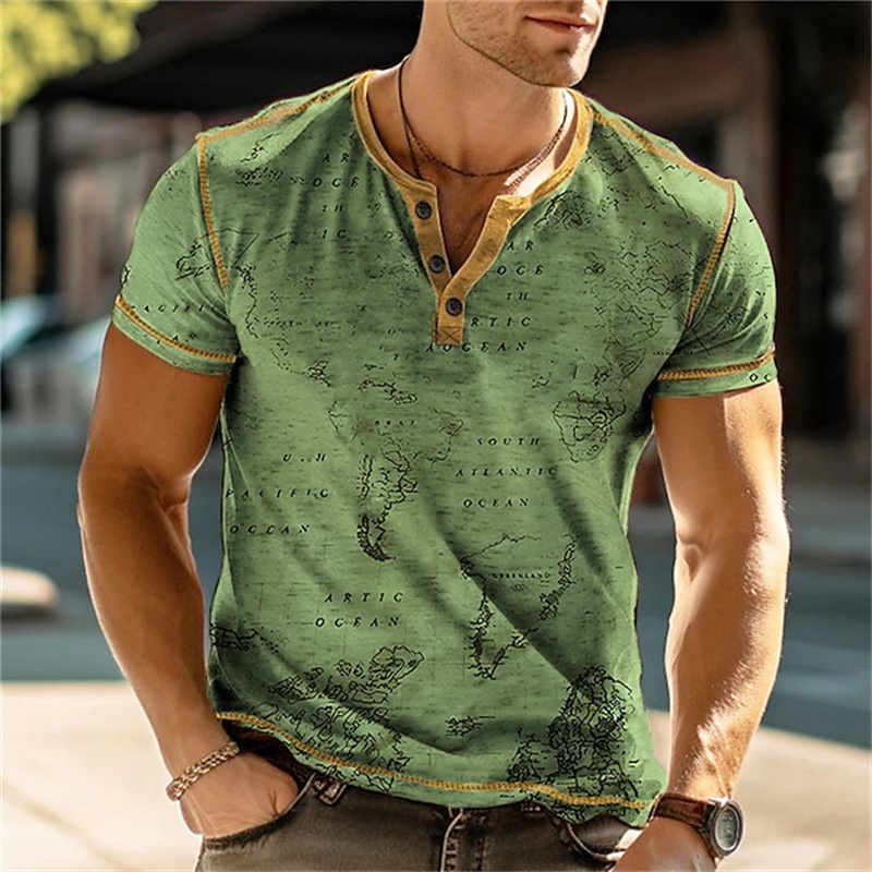 Camisas Masculinas Henry com E - Street Fashion Vintage avaliação e preço