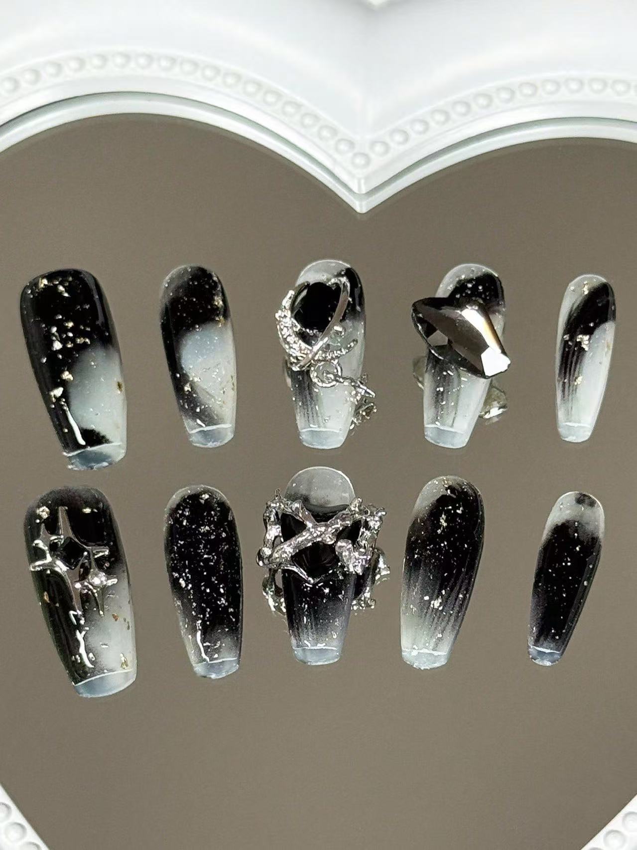 10 Unidades de Unhas Longas Tr - Street Fashion Look avaliação e preço