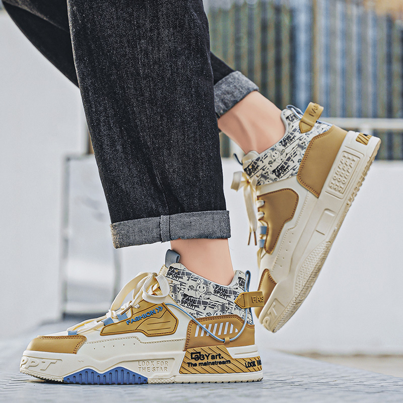 Tênis masculinos de cano alto, - Street Fashion Walking avaliação e preço