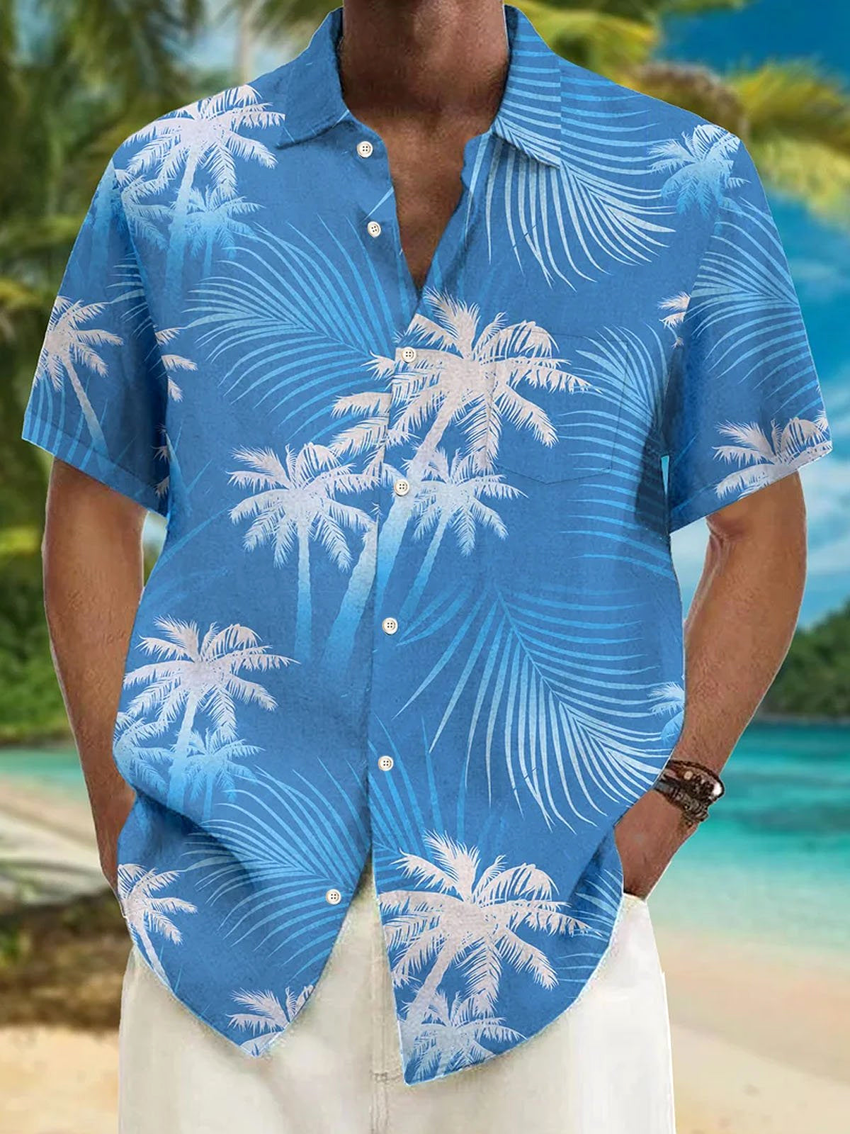 Nova Camisa de Botão de Manga  - Street Fashion Walking avaliação e preço